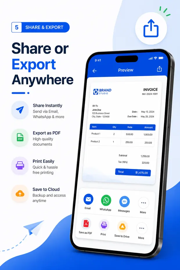 Sharing a quotation PDF from the Android app
